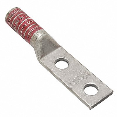 BURNDY YA312N Two Hole Lug Compression Connector Long Red 18/324