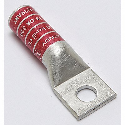 BURNDY YA31 One Hole Lug Compression Connector Long Red 18