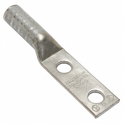 BURNDY YA302N Two Hole Lug Compression Connector Long White 17/298