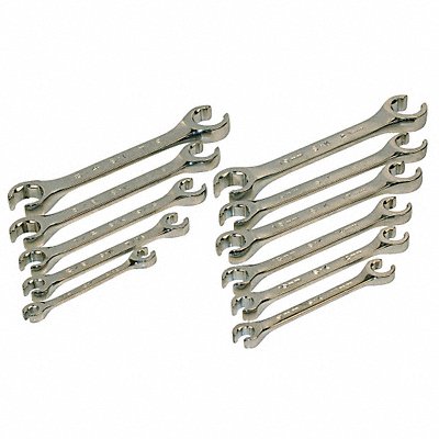 SK PROFESSIONAL TOOLS 371 Flare Nut Wrench Set 11 Pieces 6 Pts