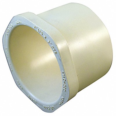 GRAINGER 4140015 Transition Bushing CPVC 1 1/2 in Tan