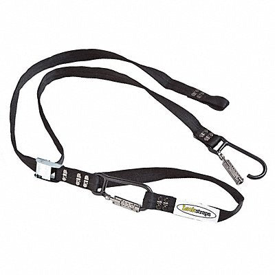 LOCKSTRAPS 101 Tie Down Strap Snap-Hook Black