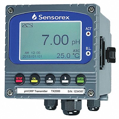 SENSOREX TX2000 Online pH Transmitter 0 to 130 Deg