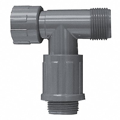 GRAINGER 1301010 Manifold Tee 1 in NPT White 150 PSI