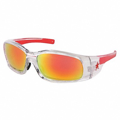 MCR SAFETY SR14R Safety Glasses Red/Fire Mirror