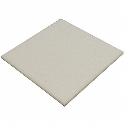 GRAINGER 22JM80 K6061 Plastic Sheet HDPE 48 x48 0.5 T OffWht Opq