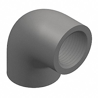 GRAINGER 9808003 90 Elbow 3/8 in FNPT Schedule 80 Grey