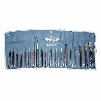 MAYHEW 61019 Punch and Chisel Set 19 Pieces