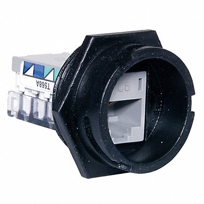 HUBBELL PREMISE WIRING HI6 Jack Cat 6 Grey/Black