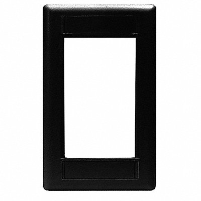 HUBBELL PREMISE WIRING IMF1BK IStation Plate Black 3U