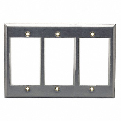 HUBBELL PREMISE WIRING IMSS3 IStation Plate Grey 9U