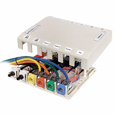 HUBBELL PREMISE WIRING HSB12OW Surface Mount Box 12 Ports Office White