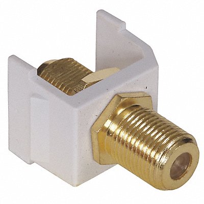 HUBBELL PREMISE WIRING SFFGW Connector RG6/RG59 White