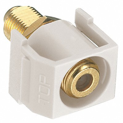 HUBBELL PREMISE WIRING SFGRFOW Connector RG6/RG59 Light Almond