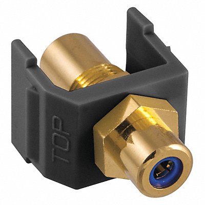 HUBBELL PREMISE WIRING SFRCBFFBK Inline Coupler RCA Duplex Black