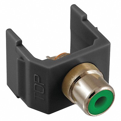 HUBBELL PREMISE WIRING SFRCGNBK Connector RCA Duplex Black