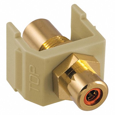 HUBBELL PREMISE WIRING SFRCORFFEI Inline Coupler RCA Duplex Ivory