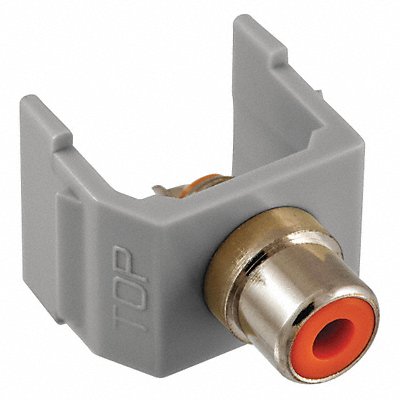 HUBBELL PREMISE WIRING SFRCORGY Connector RCA Duplex Grey