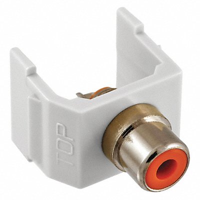 HUBBELL PREMISE WIRING SFRCORW Inline Coupler RCA Duplex White