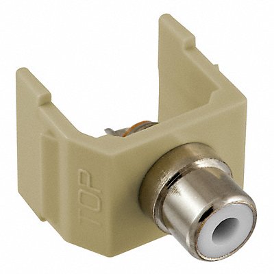 HUBBELL PREMISE WIRING SFRCWEI Connector RCA Duplex Ivory