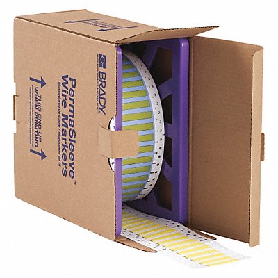 BRADY PS1872YL Wire Marking Sleeves Yellow 2 In W