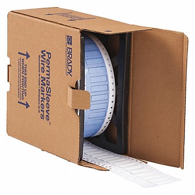 BRADY PS250150WT Wire Marking Sleeves White 1.5 In W