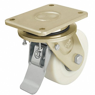 GRAINGER LSGSPO101KST Standard Plate Castor Swivel 3300 lb.