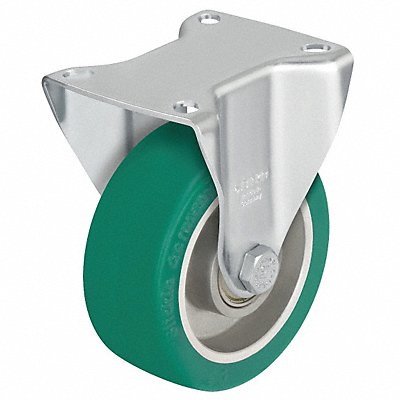 GRAINGER BKALST100K1 Standard Plate Castor Rigid 660 lb.