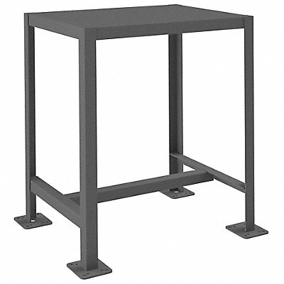 DURHAM MFG MT1824302K195 Fixed Work Table Steel 24 W 18 D