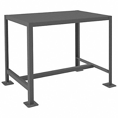 DURHAM MFG MT2436302K195 Fixed Work Table Steel 36 W 24 D