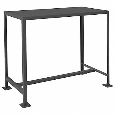 DURHAM MFG MT2448362K195 Fixed Work Table Steel 48 W 24 D
