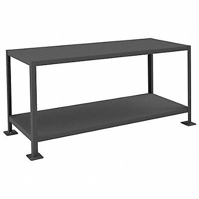 DURHAM MFG MT2460302K295 Fixed Work Table Steel 60 W 24 D