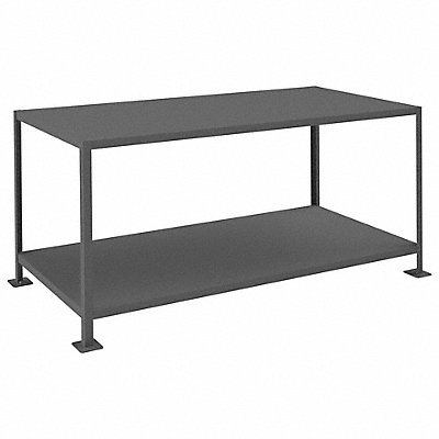 DURHAM MFG MT3672363K295 Fixed Work Table Steel 72 W 36 D