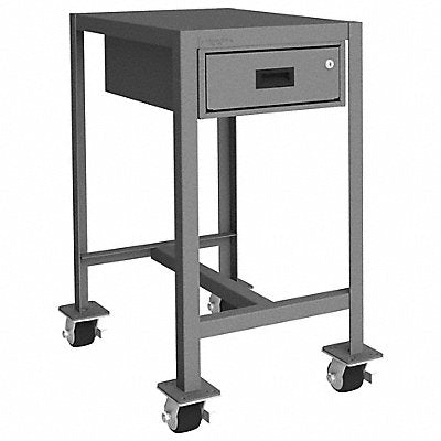 DURHAM MFG MTDM1824362K195 Mobile Machine Table 18x24x36 2000 lb 1 Drwr