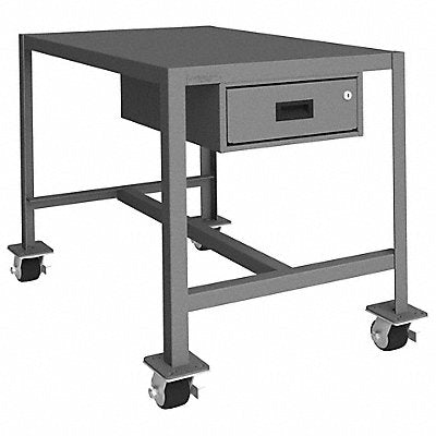 DURHAM MFG MTDM2436302K195 Mobile Machine Table 24x36x30 2000 lb 1 Drwr
