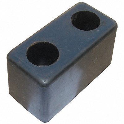 GRAINGER 22NT82 Dock/Body Bumper 6x3-1/2x3-1/2 In Rubber