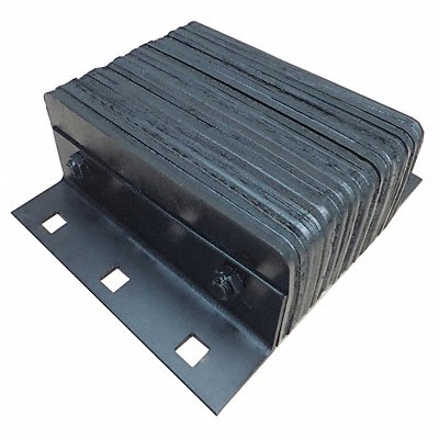 GRAINGER 22NT86 Dock Bumper 14x4-1/2x12 in Rubber