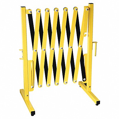 GRAINGER 22NY01 Portable Barricade 37.5 H 136 W Aluminum