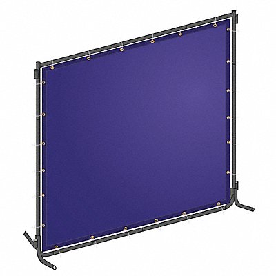 GRAINGER 22RN79 J4043 Welding Screen 6 ft H 8 ft W Blue