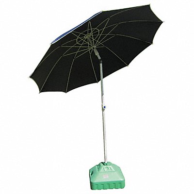 GRAINGER 22RP02 Welding Umbrella 6.5 ft Dia 9 ft H Blue