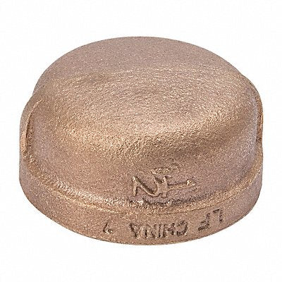 GRAINGER 22UL24 Round Cap Brass 1/8 in FNPT Class 125