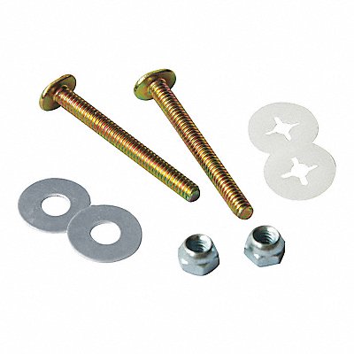 GRAINGER 22UR78 Toilet Flange Bolt Set Universal Fit