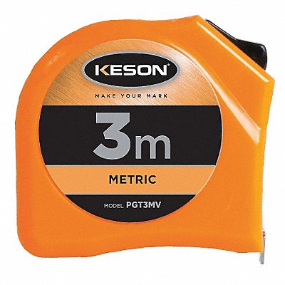 KESON PGT3MV Tape Measure Closed 16mm x 3m Orange
