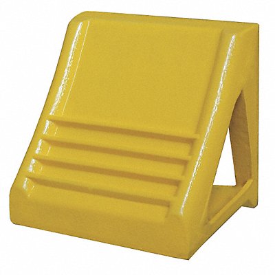 GRAINGER 22XW76 Wheel Chock Heavy-Duty Steel Yellow