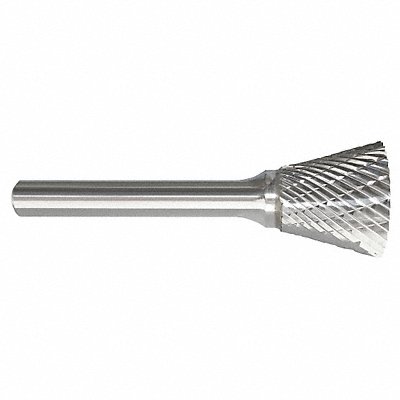 GRAINGER 310002228 Inverted Cone Bur 1/2 Carbide