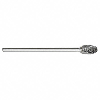 GRAINGER 310002715 Oval Burr SE Radius End 1/2 Carbide