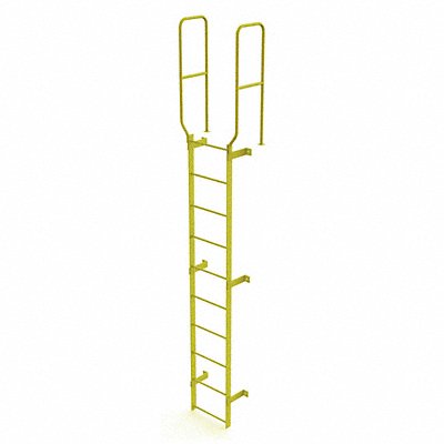 TRI-ARC WLFS0210Y Ladder Steel Stand Fixed 10Rung WalkThru