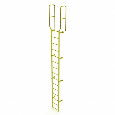TRI-ARC WLFS0215Y Ladder Steel Stand Fixed 15Rung WalkThru