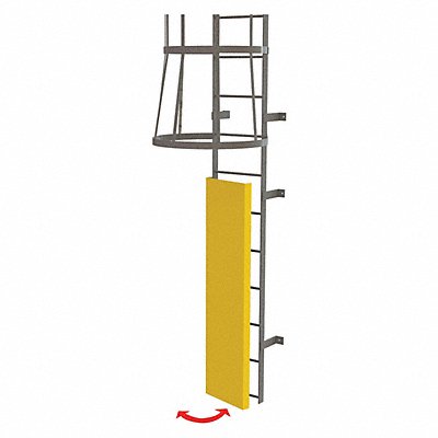 TRI-ARC OPFS03Y Ladder Fixed Steel Guard Door