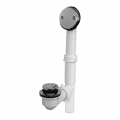JONES STEPHENS P37506 PVC Bathwaste Kit Tub. CP 2Hole 1-1/2